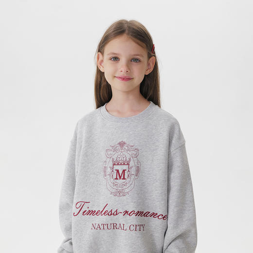 马克珍妮女童休闲学院运动套装儿童卫衣套装2025年秋装新款551537 商品图3