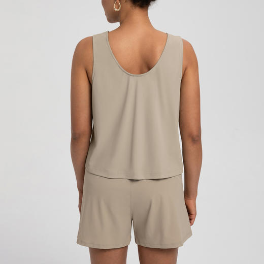 跃牌【倚窗听雨】Athena lulu运动背心女宽松垂感透气无袖健身外穿训练瑜伽服上衣DA120 商品图2