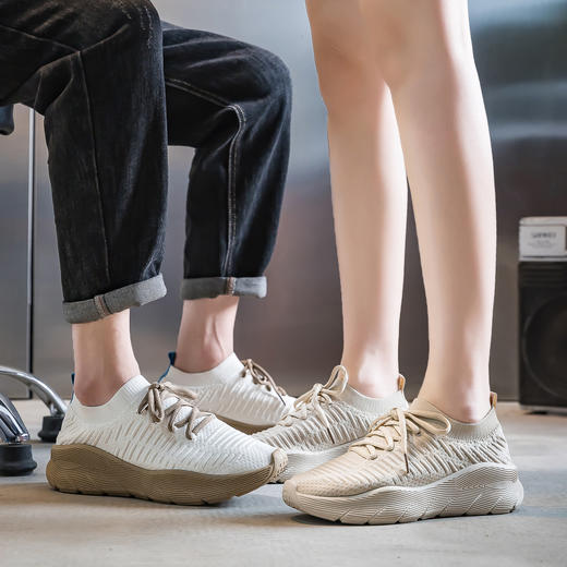 【ETHAL 情侣款一脚蹬漫步鞋】男女同款，35-44，减压缓震回弹好，暴走无压力久穿不变形，轻软透气不闷汗F8858 商品图1