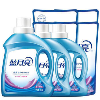 蓝月亮 深层洁净洗衣液 薰衣草香 2kg*1+1kg*2+500g*4袋 除螨 强效去污 /家庭清洁/纸品 /衣物清洁 /普通洗衣液 商品图5