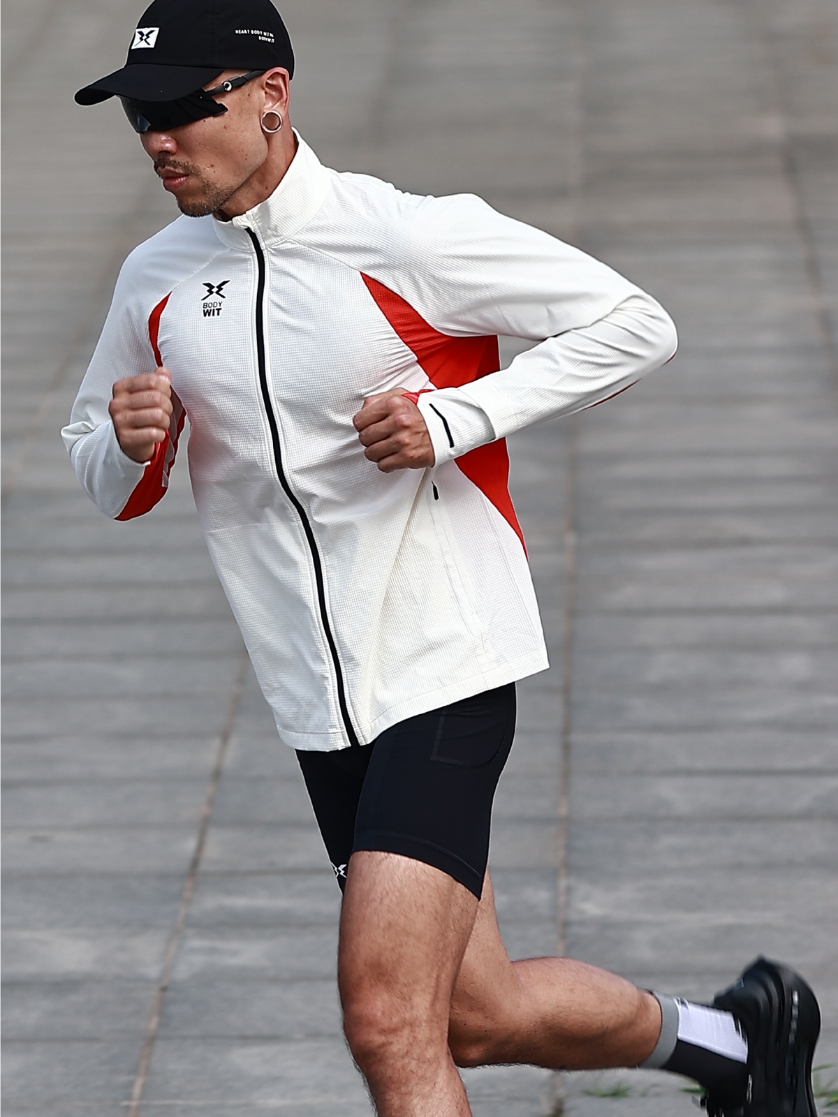 BODYWIT刺客男跑步风衣