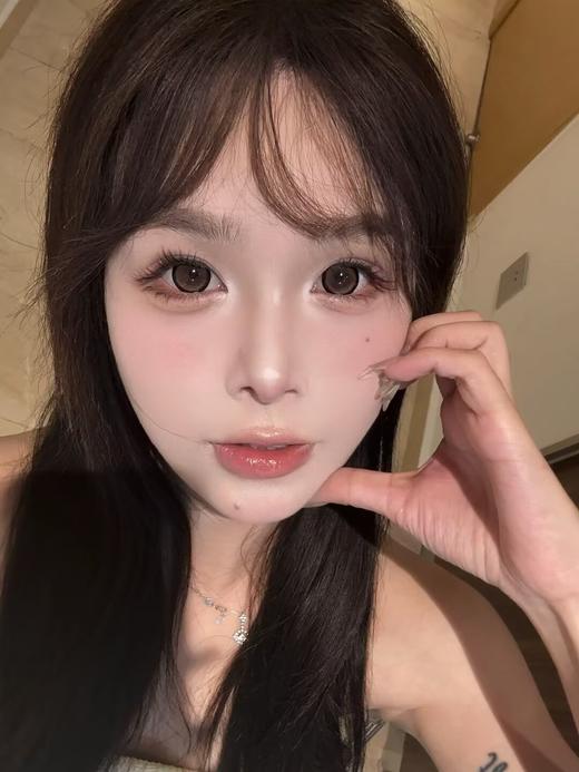 Yeelens旗下 半年抛· H11奈良小鹿园&H12浅草寺甜妹&H13凌晨富士山&H14发光金鱼&H15闪光贝壳 14.5mm白狮参考着色大直径  2片 商品图11