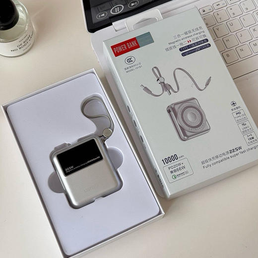 LIUFEIYP方块显示屏快充充电宝 ，真3C认证，可登机高铁，小巧可放口袋，苹果全系+安卓可用 商品图6