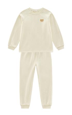 拉比内衣-3绵绵内衣圆领服套装i5杏色LYEA100413