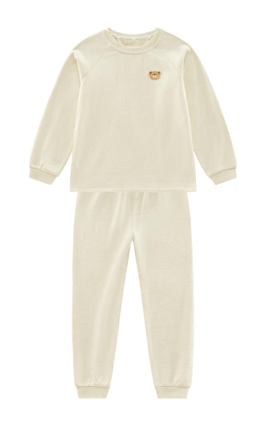 拉比内衣-3绵绵内衣圆领服套装i5杏色LYEA100413 商品图0