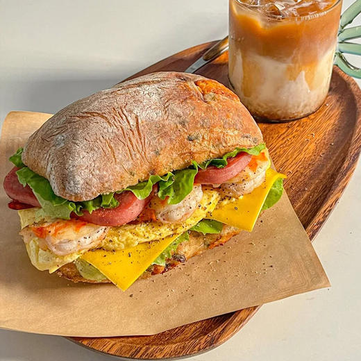 普罗旺斯玉米肉丁恰巴塔90g 意式芝士恰巴塔90g商用冷冻半成品恰巴塔面包汉堡胚面包（顺丰发货） 商品图4