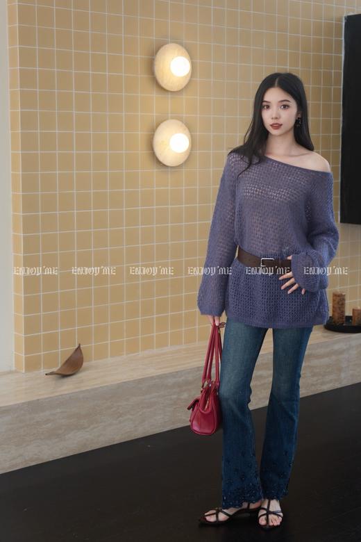 【门店同款】ENJOY秋季银河花朵喇叭裤 164194884 商品图0