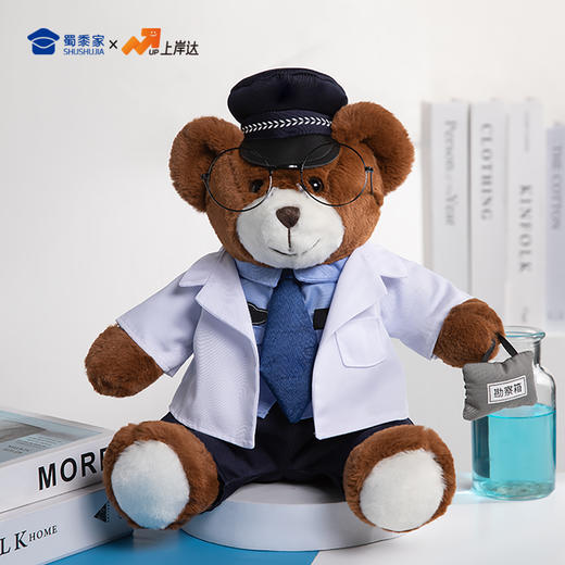 【法医大白大壮】可定制创意毛绒职业小熊公仔儿童玩具服装可脱送礼礼物 商品图9