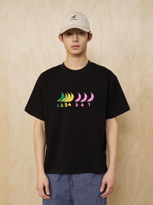 MoodLikeMe/MTX2541/香蕉的焦虑进程印花短袖T恤 商品图3