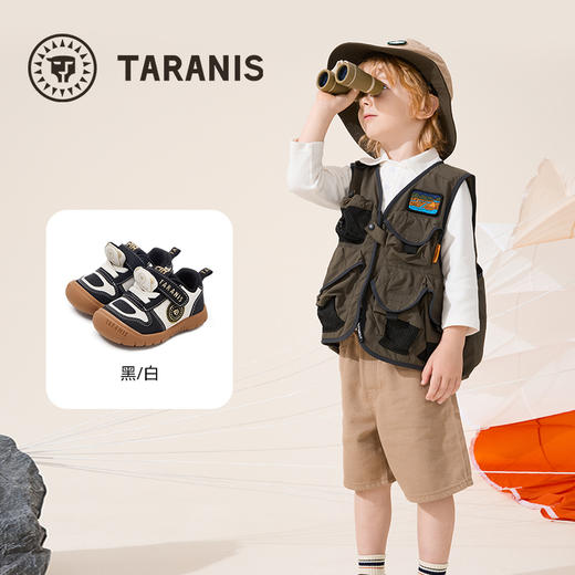 泰兰尼斯218学步鞋男宝宝秋季新款包头防踢儿童鞋女童运动机能鞋 T01T5C6547 商品图1