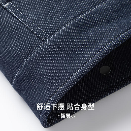 圣得西男士工装牛仔翻领夹克2025年秋季新款时尚潮流休闲外套 商品图9