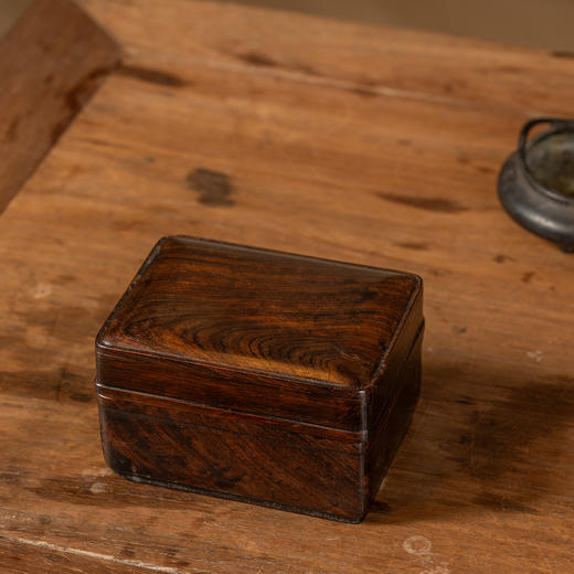 清	紫檀文房盖盒 商品图2