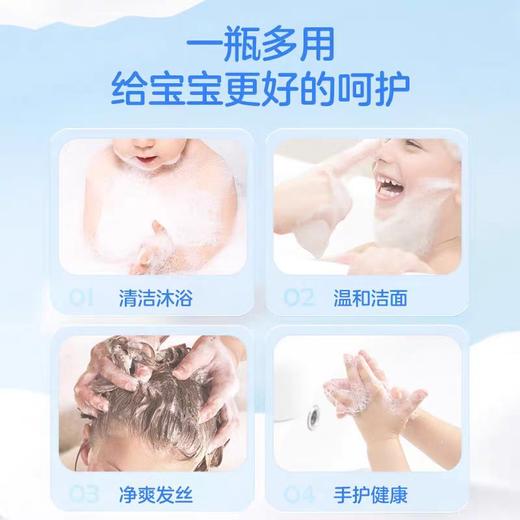 4楼Eubelle欧蓓 纽强婴幼儿洗头沐浴泡泡350ml 0-3岁 吊牌价：106元 活动价：99元 商品图3