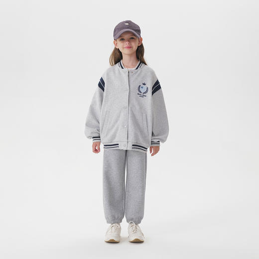 马克珍妮男女童复古学院棒球服外套儿童夹克2025年秋装新款551551 商品图2