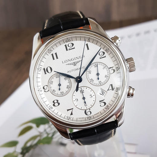【95新】LONGINES 浪琴名匠系列L2.759.4.78.3自动机械机芯42MM（男款）日期显示、计时280725NJS18 商品图3