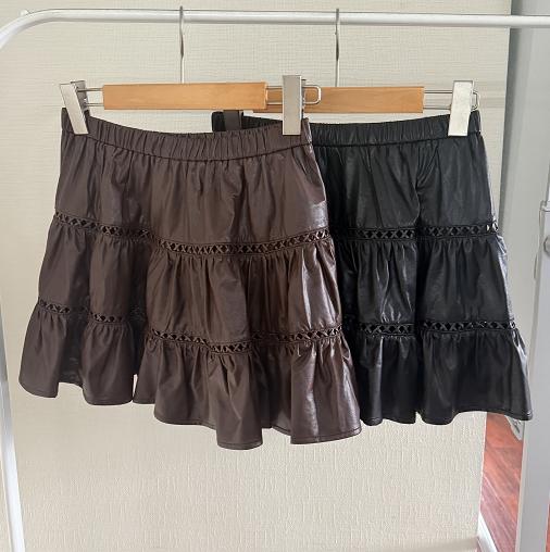 【门店同款】ENJOY秋季“光阴序语”蛋糕款皮半裙 164550640 商品图7