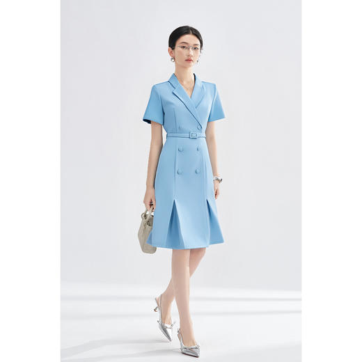 气质西装裙 米思阳2026春季时尚通勤知性修身显瘦连衣裙高级感裙子女1418 商品图4