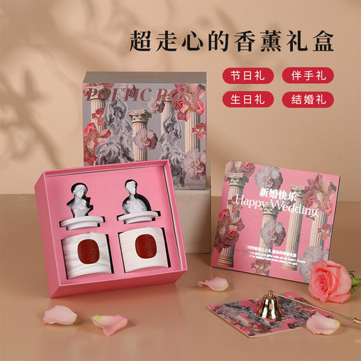 七夕好礼！【为特别的TA，送上心仪之礼！】七夕礼物香薰蜡烛 复古雕像杯 蜡烛香氛摆件 小众高级感伴手礼盒套装 新婚礼物伴手礼-QB 商品图1