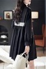 Le Malene 黑色文艺风长袖衬衫连衣裙 20755 商品缩略图3