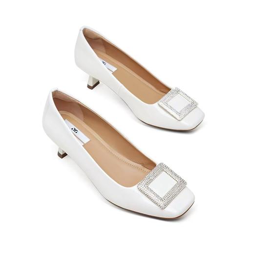 汤普TOPGLORIA女鞋华丽方钻酒杯跟单鞋400030S 商品图1