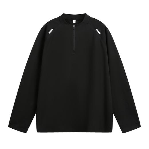 【YW】无忧购户外休闲宽松透气立领半拉链凉感运动长袖T恤MT7227（截单后3-5天发货) 商品图6