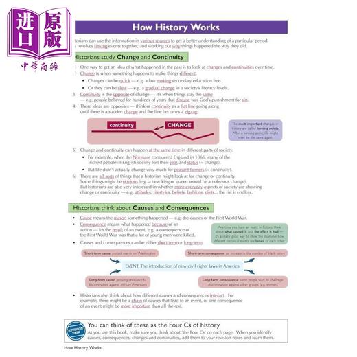 【中商原版】英国CGP原版 GCSE历史完整复习与练习 含在线版 测验及知识整理 GCSE History Complete Revision & Practice  商品图2