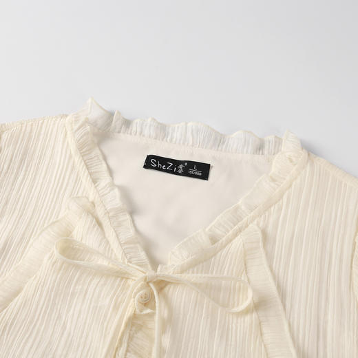 奢姿大码女装2026夏季时尚系带荷叶边套装胖妹妹气质减龄两件套9952970069【1】 商品图2