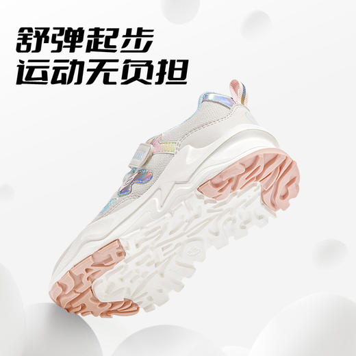 泰兰尼斯秋季中大童轻弾缓震女童运动鞋T01D2C2340 商品图4