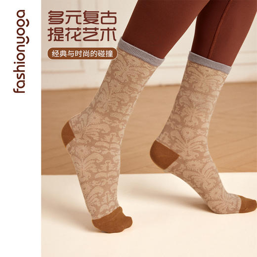 FW040舒适提花棉袜 商品图2