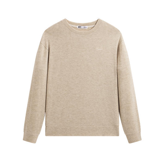 NPC潮牌小字母刺绣圆领氨纶针织打底衫男秋上新NP57TL12 商品图6