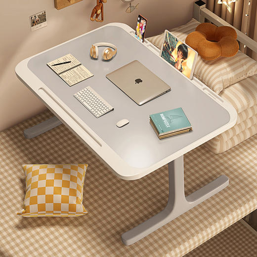 【懂生活更懂你！】床上折叠小桌子🔥吃饭、学习、追剧全搞定！💻📚还带充电接口+书架，懂生活更懂你❤️ 商品图3