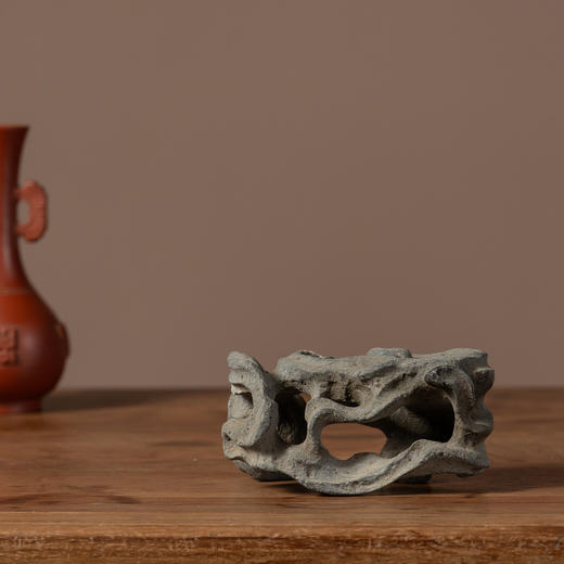 清	黟县青石雕云纹器座 商品图1