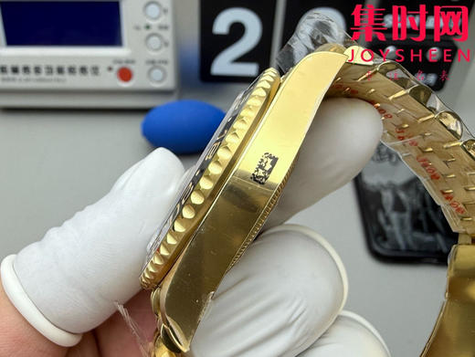 劳力士EWE格林尼治型系列 铁虎眼石盘 全金格林尼治GMT 3285机 五珠带 男士腕表 商品图6