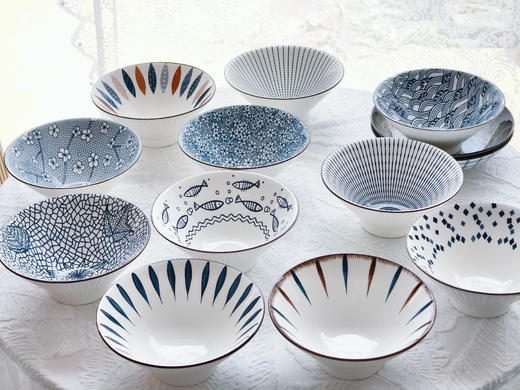 【孤品捡漏】Trees&wind油画艺术餐盘/日式风7英寸斗笠  图案随机，每个均为不同图案 商品图8