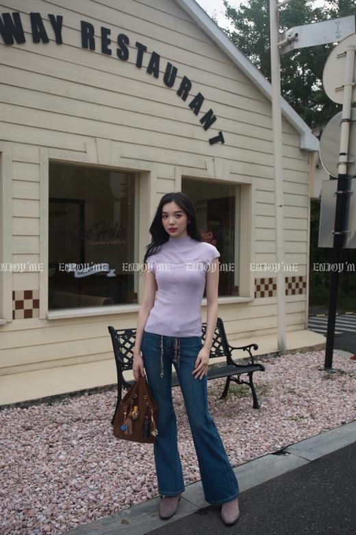 【门店同款】ENJOY秋季“光阴序语”绮梦拼蕾丝针织 164247261 商品图3