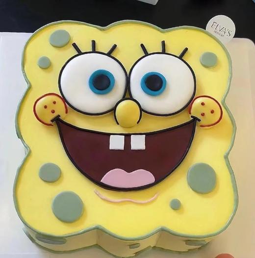 多款式~海绵宝宝派大星手绘卡通蛋糕-低糖处理无添加 商品图12