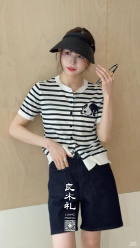 休闲——小狗真丝开衫