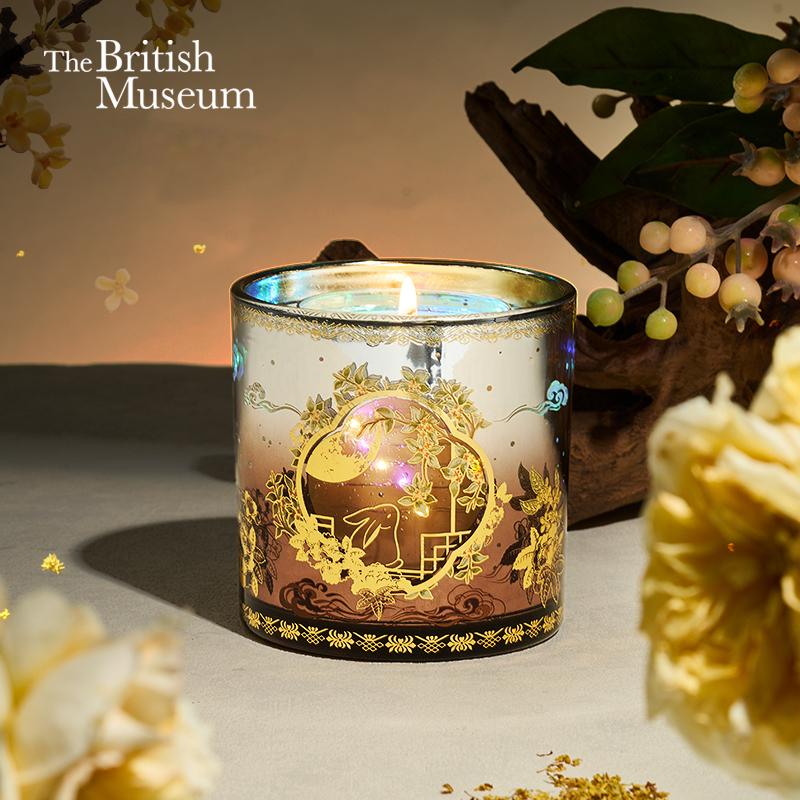 大英博物馆东方梦境果冻香薰蜡烛成品香氛创意礼盒高级感礼物金桂映叶