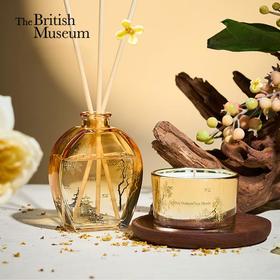 大英博物馆东方梦境系列桂花无火香氛蜡烛香薰礼盒-金桂映月