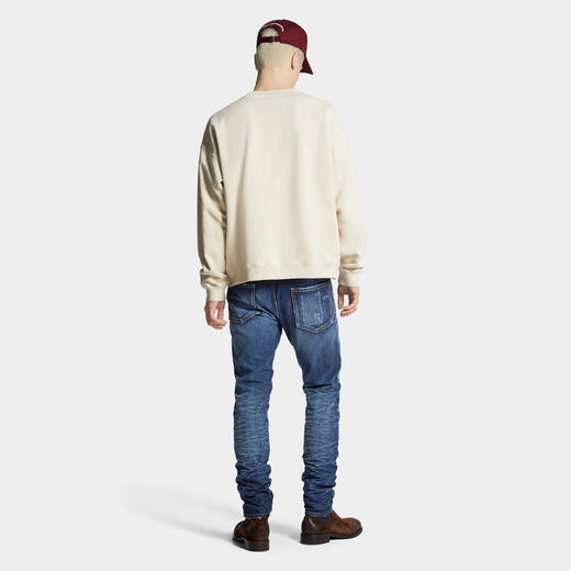 DSQUARED2 男士徽标标签棉质休闲牛仔裤 蓝色 S74LB1776 D30011 470 商品图3