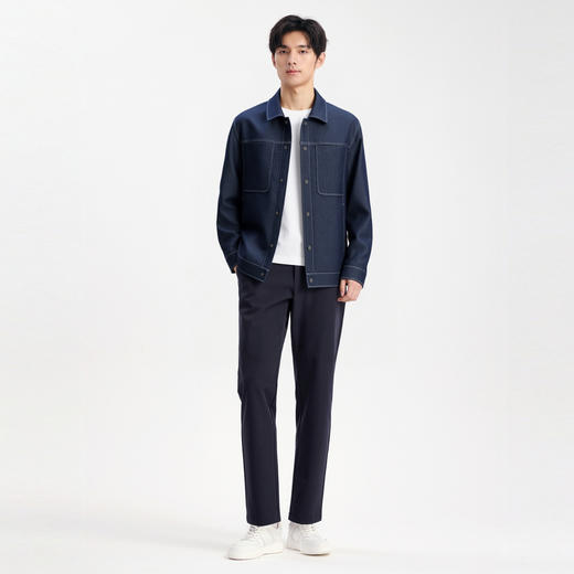圣得西男士工装牛仔翻领夹克2025年秋季新款时尚潮流休闲外套 商品图12