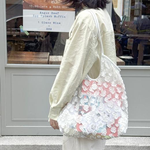 Maison Promenade	MP白色花花蕾丝云朵包 商品图1