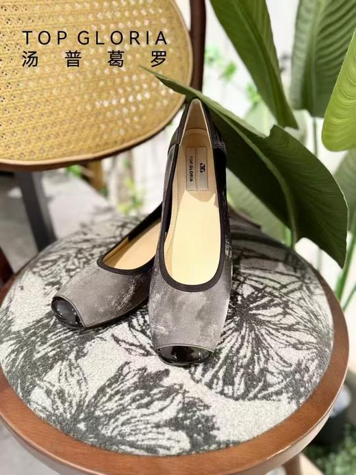 汤普TOPGLORIA女鞋法式粗跟单鞋403230S 商品图0