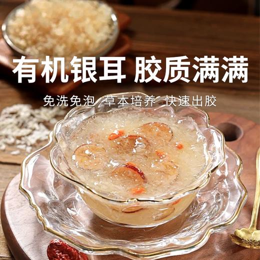 【古田有机银耳】“燕窝平替”，丝滑胶质口感，一碗润到心窝！下单即赠焖烧杯和小金勺！ 商品图0
