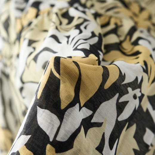 「自」全新升级【铂金会员220/天猫299/差价79】(12111)洛诗琳2025夏新款天丝亚麻高腰法式印花半身裙女 商品图2