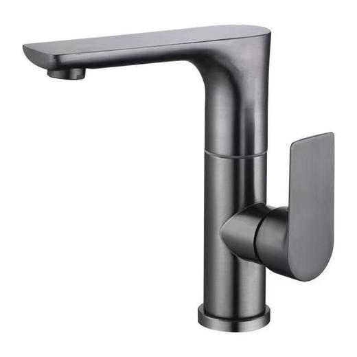 5959卡欧斯平面七字转动龙头-枪灰 商品图1