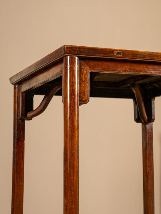 清早期	黄花梨刀牙板霸王枨方桌 商品图2