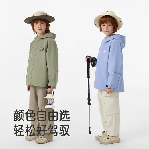 英氏儿童连帽夹克外套男童风衣秋冬防风潮流短款 商品图2