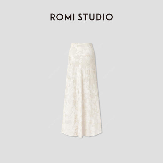 ROMI STUDIOROMI STUDIO“浮光花影” 提花A字半裙RWCRX84335 商品图1