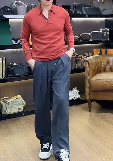 通勤必备翻领长袖上衣舒适百搭 商品图1